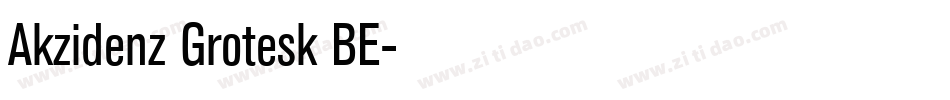 Akzidenz Grotesk BE字体转换
